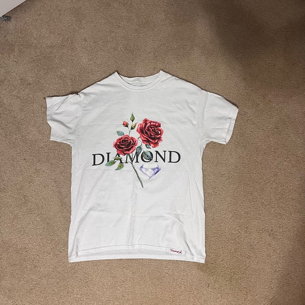 Medium Diamond Supply Co. White T-Shirt